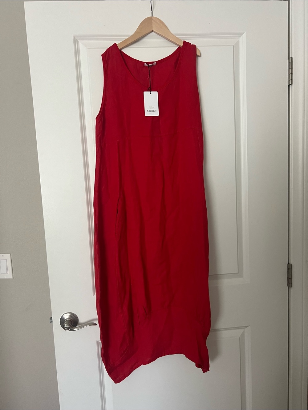 Red Linen Dress